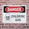 Signmission Chlorine Gas Danger Sign, Plastic, 10in W x 7in L, 2PK OS-2PACK-DS-P-710-L-2000 - alternate 6